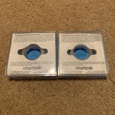 Lot of 2 Chartpak Pressure Sensitive Graphic Tape Vtg Green Blue 1/4” 1000 Dots