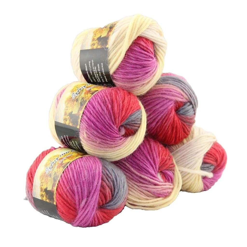 Ball Multi-Color Hand Dyed Yarns