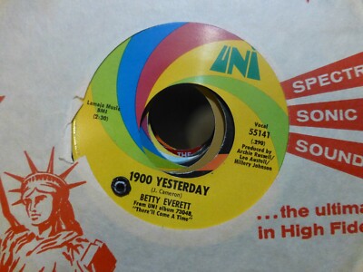 BETTY EVERETT 1900 YESTERDAY & MAYBE UNI NEAR MINT     45