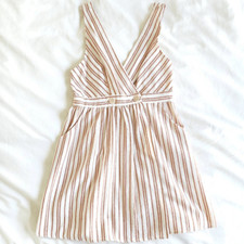 Zara Striped Mini Wrap Dress TRF Collection Women's Medium Sleeveless Wide Strap