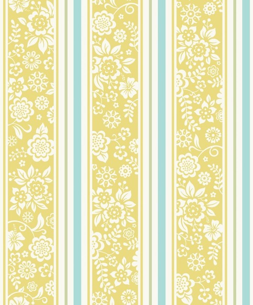 Grandeco Vlies / Jack´N´Rose Junior JR4103 / Streifen Floral GrüN / 3,66 €/Qm-image