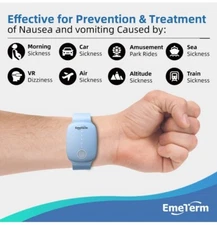 Emeterm Anti-Emetic Wristband For Motion & Morning Sickness Anti Nausea Tens
