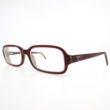 Emporio Armani Eyeglasses Frames 653 416 Red Rectangular Full Rim 53-18-140