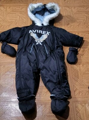 * NWT* AVIREX * Full Body Snow Suit With * Hand & Feet Covers * SIZE 12 Mos