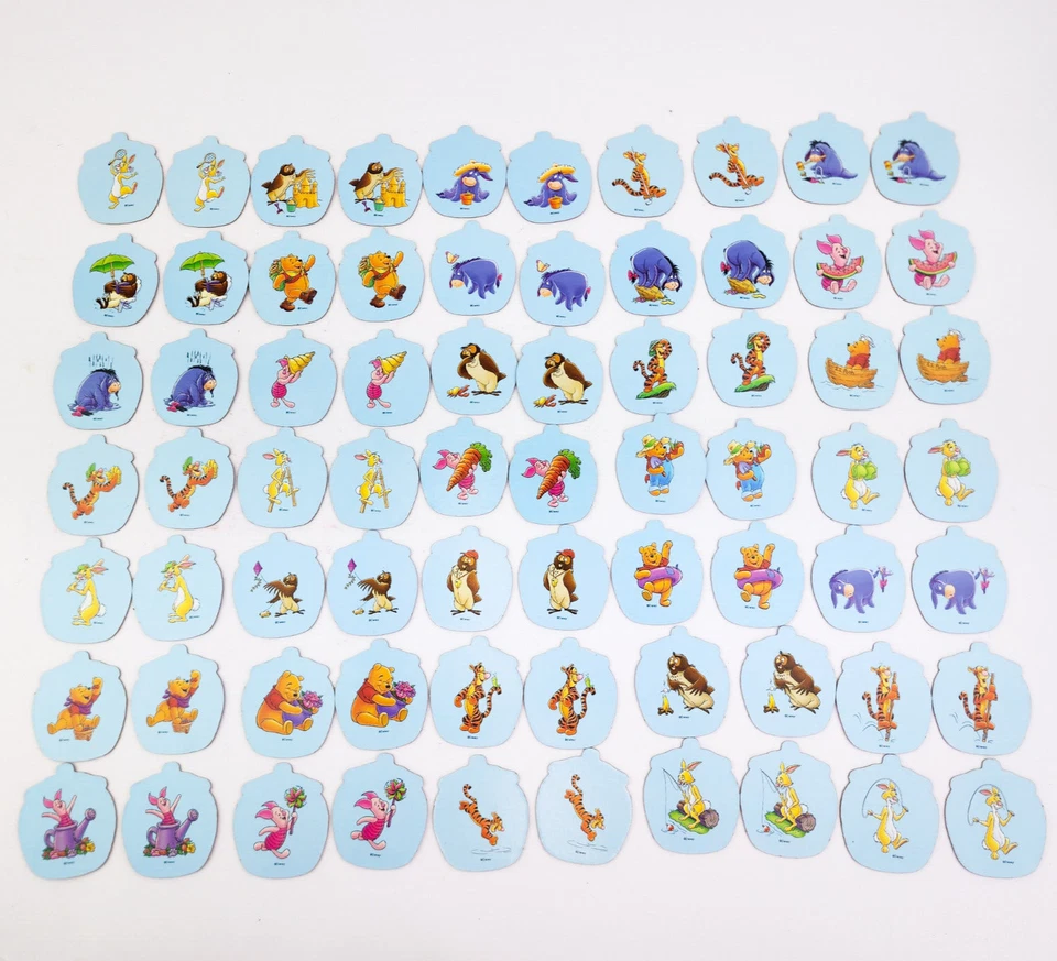 Vintage Winnie the Pooh Memory Game Matching MB 1999 incomplete missing 2 cards - Image 2 of 4