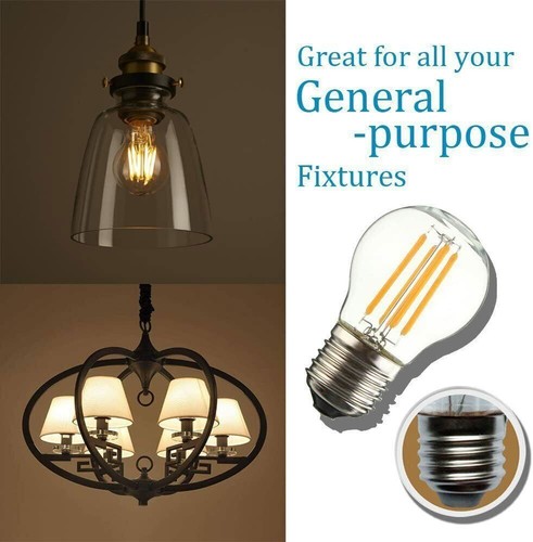 1/4/6Pcs G45 Dimmable Vintage LED Edison Bulbs 4/6W Warm/Cool White E26 Base - Picture 5 of 11