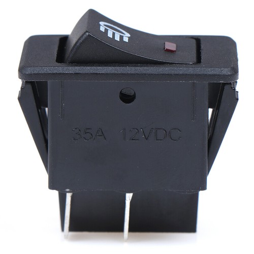 12V 35A Universal Car Red LED Fog Light Rocker Switch Dash Dashboard 4Pin yu - Picture 6 of 12