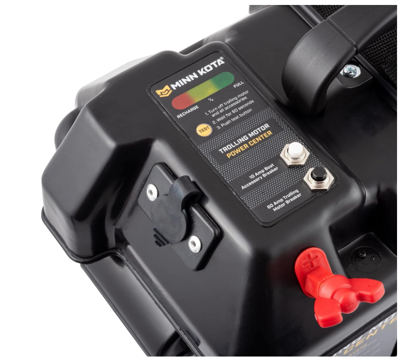 MinnKota Trolling Motor Power Center Battery Holder Case Boat Meter Box