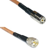RG400 MINI UHF FEMALE to MINI UHF MALE RF Cable FAST-SHIP LOT