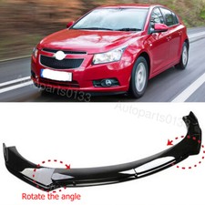 Front Bumper Cover Lip Spoiler Splitter Trim Gloss For Chevrolet Cruze 2011-2019