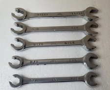 Mac Tools Combination Flare Nut Open End Wrench - 5 Piece Set COB Series SAE USA