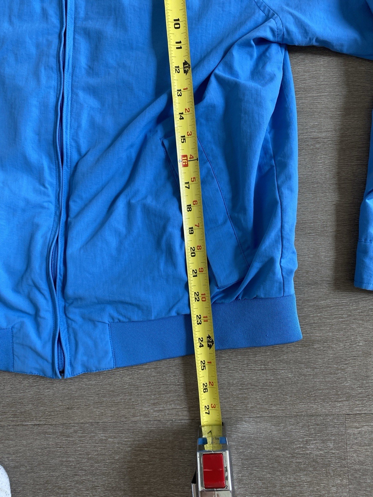 Medium Tommy Hilfiger Baby Blue Windbreaker Bomber jacket with Hood image 9