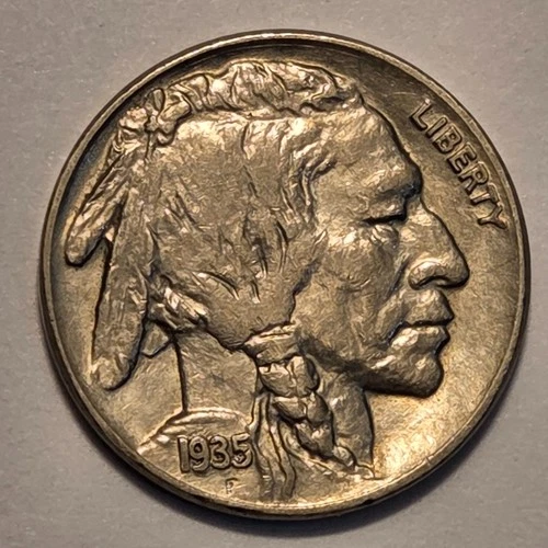 Nicer low mintage Business Uncirculated++ 1935 P Buffalo Head Nickel