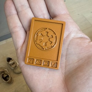 Star Wars Imperial Credit plastic orange gold Bronze 