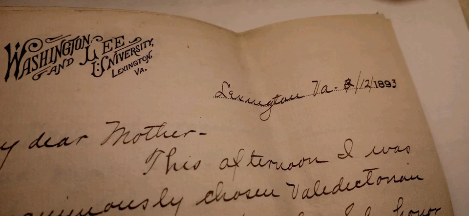 1893 Lexington Virginia 5-page letter Well Preserved to Kentucky in Cover 2x 2c - Image 3 of 4