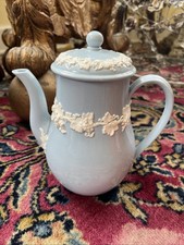 Wedgewood Embossed Queensware Etruria & Barlaston Coffee Pot