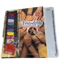 Klutz Friendship Bracelets Craft Kit Book w/ Thread & Tools – New