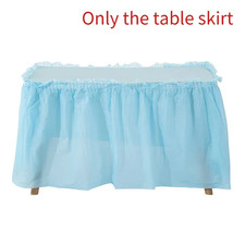 Disposable Table Skirt Plastic Party 6 Colors 75X430Cm Table Cover for Happy Bir