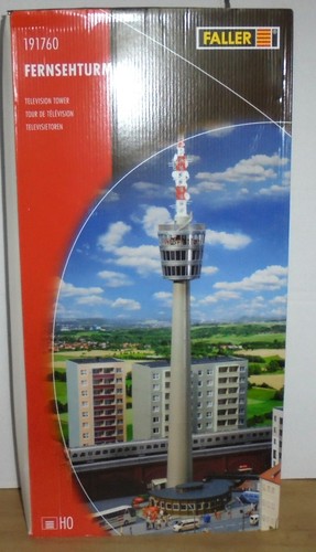 Faller 191760 torre de televisión para escala H0 en embalaje original abierto #FVOG4# | Zustand: Gebraucht