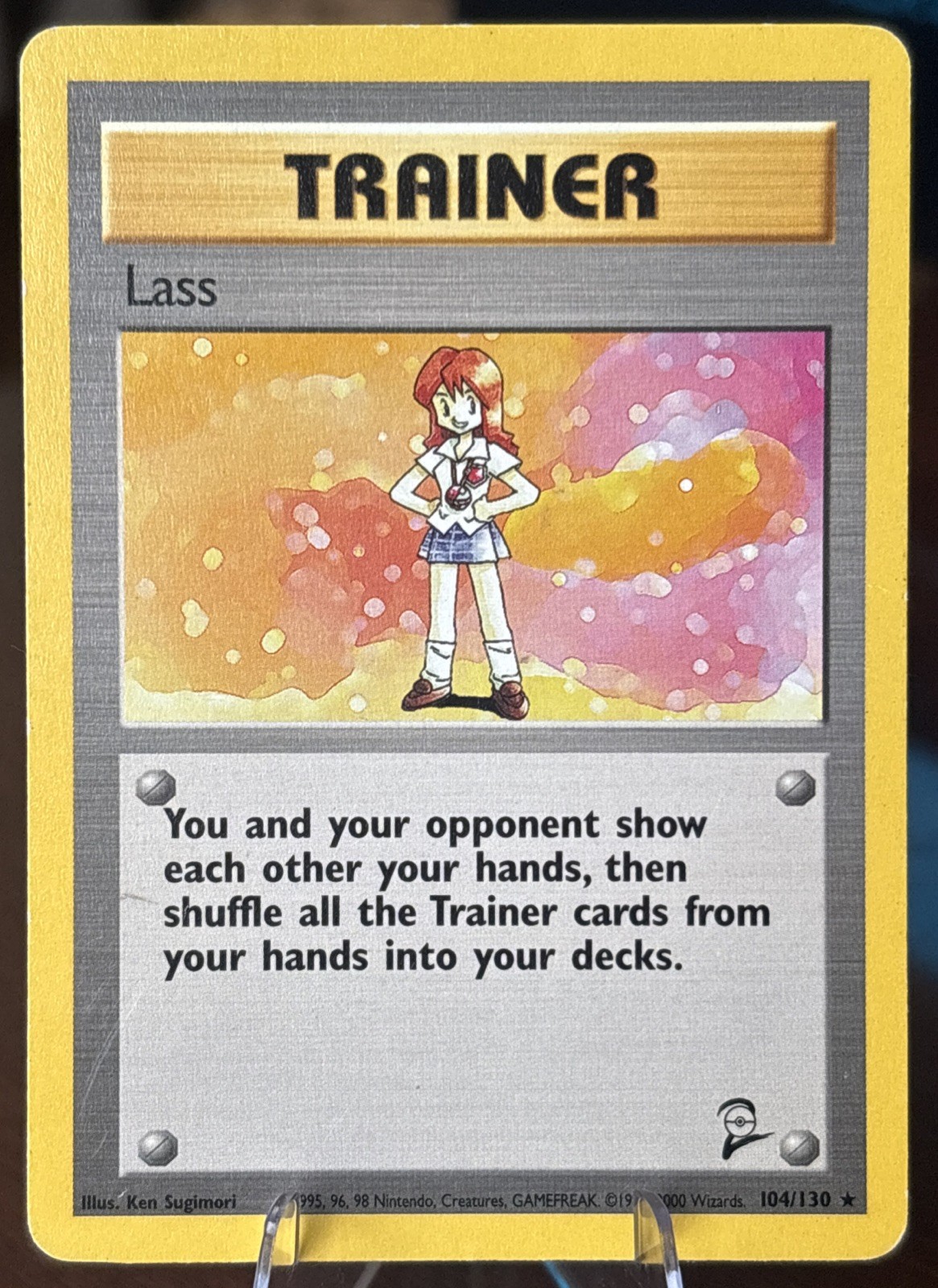 Lass 104/130 Base Set 2 Regular LP Pokemon TCG Free Shipping