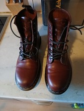 Dr. Martens 8 Eye Boot, Brown Abruzzo & Black Abruzzo , 43 EU
