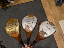 Vintage Wilson Persimmon Drivers & 3 Wood (2/3 Wilson Staff)