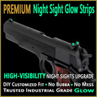 Colt 1911 Night Sights High Visibility Upgrade Easy & Safe DIY PREMIUM GL🟢W