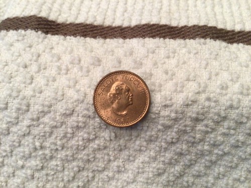 1967 Tonga One 1 Seniti Coin - Afbeelding 1 van 2