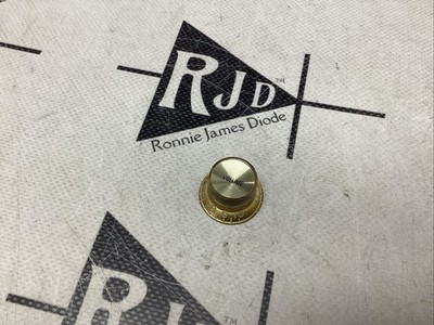 90 s Genuine Gibson Top Hat Volume Metal Reflector Control Knob Narrow Font Gold