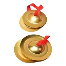 1 Pair Hand Cymbals Traditional Finger Cymbals for Activities School Stage
