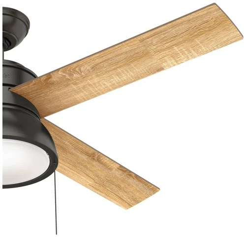 52" Hunter Loki LED Noble Bronze Ceiling Fan with Pull Chains - Picture 3 of 10