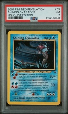 PSA 7 1st Edition Shining Gyarados - 65/64 - Neo Revelation