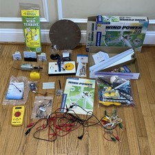Wind Power 2.0 Experiment Kit Turbine Volt Meters Clips Multimeter Science Stuff