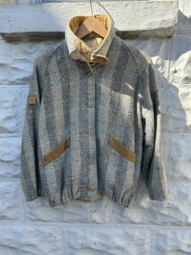 Vintage 1970’s Jacket Women’s Plaid Wool Zip Up Casual Outdoor Hippy - Picture 3 of 14