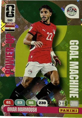 Panini FIFA World Cup 2026 Power-Up 593 Omar Marmoush Goal Machine