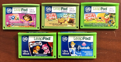 5 Leap Frog LeapPad Explorer Learning Game lot  LeapPad 1 2 3 XDI Ultra Platinum