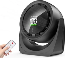 Desk Fan, 100-Speed Smart Air Circulator with 6H Timer & “36H Battery Life, 80ft
