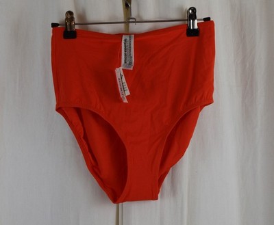 Amazon Essentials Womens High Waist Swim Bottom Orange Size Small