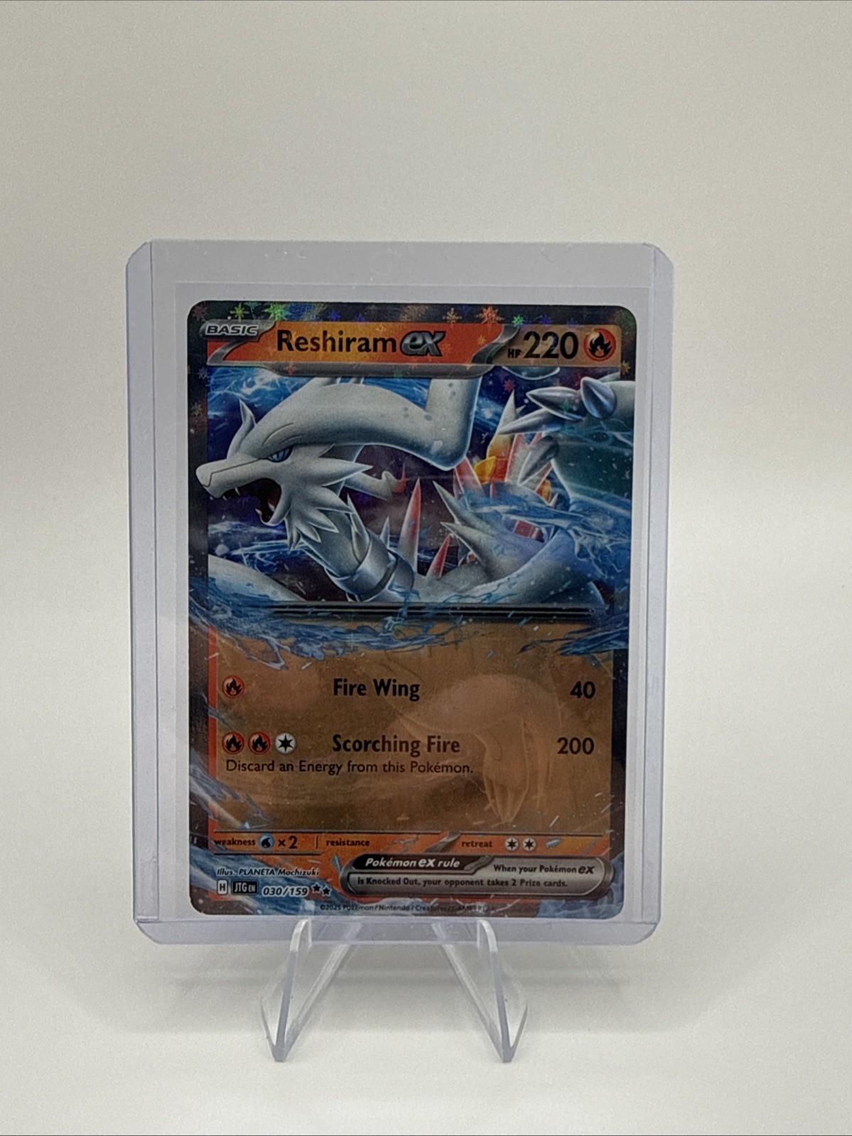 Pokemon Card Reshiram EX #30 (Journey Together Stamp) Holo English
