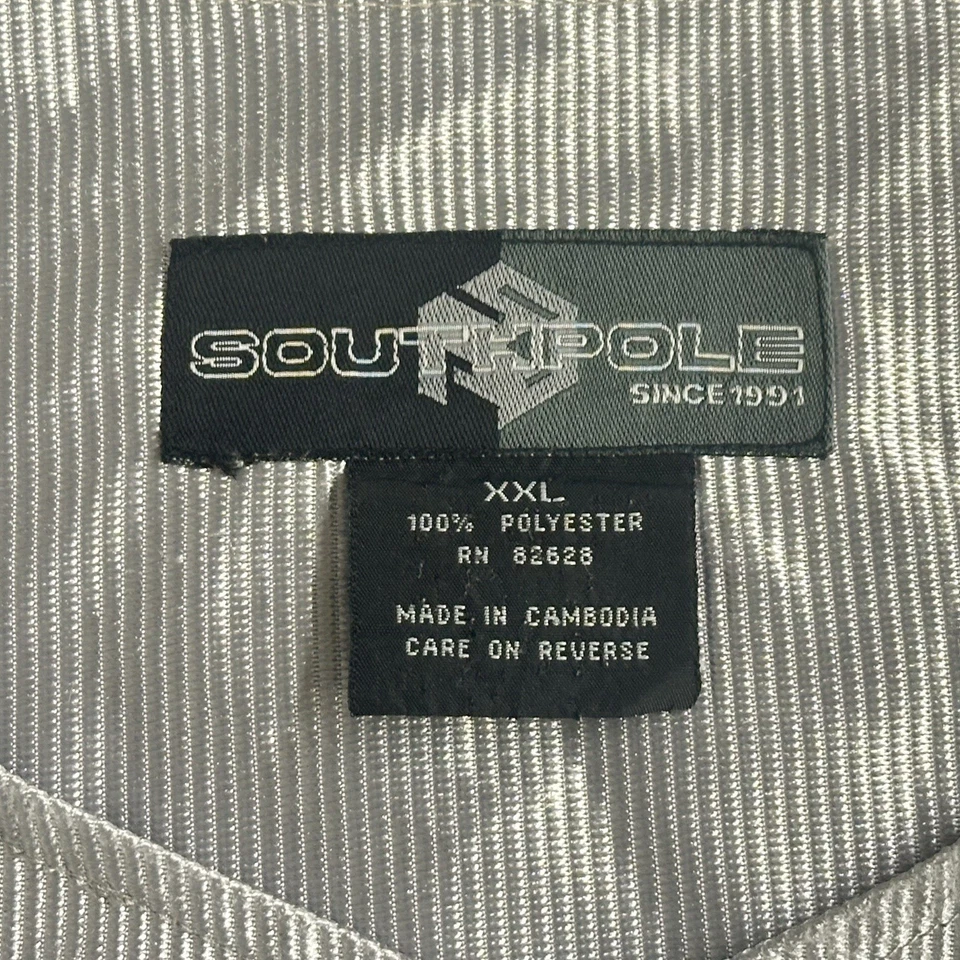 Vintage Y2K Southpole Baseball Jersey XXL Button Front Streetwear - Image 4 of 4