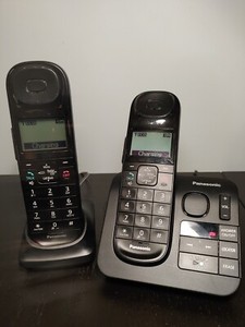 PANASONIC KX-TGL430 DECT 6.0 Cordless Phone With Answering Machine w/ 2 Handsets