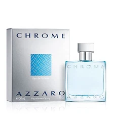Azzaro Chrome Eau de Toilette  Mens Cologne  1 oz Open Box