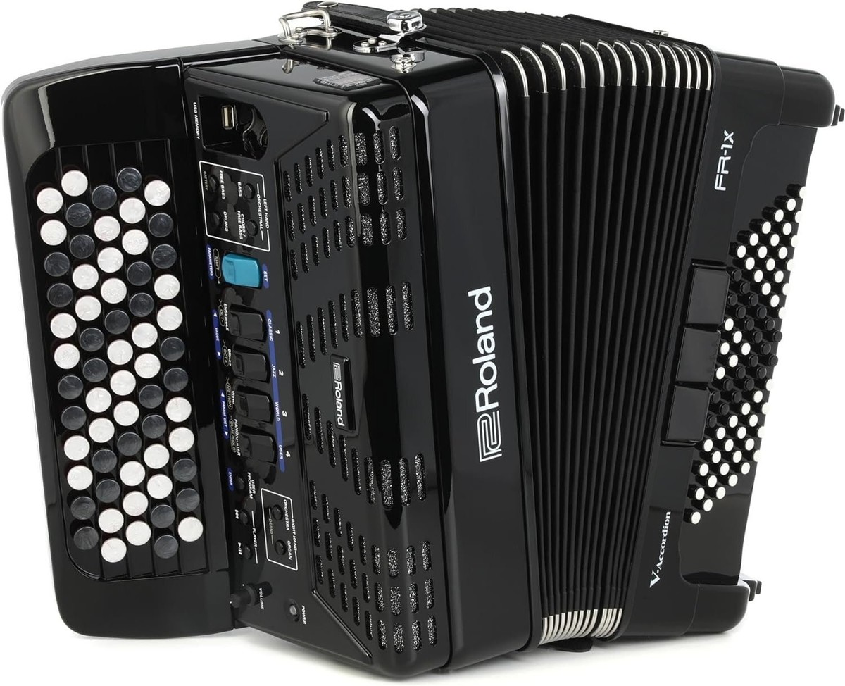 Roland RF-1XBK Black Button V-Accordion for sale online | eBay