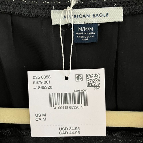 American Eagle Women's Blouse Sleeveless Elastic Waist Tie Style Size Medium NEW - Picture 6 of 13