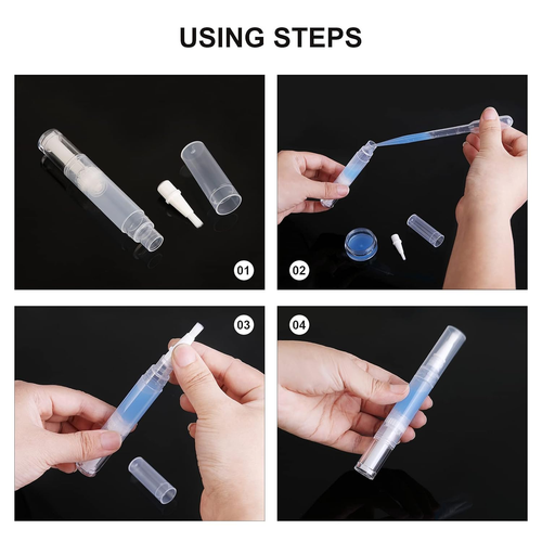 5 Pack 5Ml Transparent Twist Pen for Cuticle Oil Applicator, Empty Nail Oil Pen - Picture 6 of 12