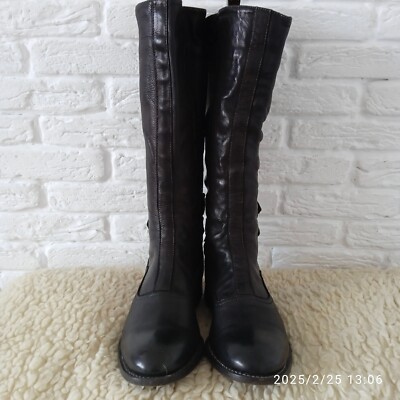 Paul Smith 黒 レザーブーツ Paul Smith For Triumph Leather Black Biker Boots Size 37 | eBay