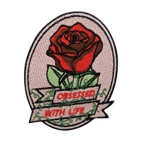 "\"Obsessed With Life\" Patch Zum AufbüGeln | Retro Rosen Flicken, Blumen Patches"
