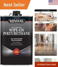 Quick Dry Oil-Based Polyurethane - Hand-Rubbed Satin Finish for Wood Projects