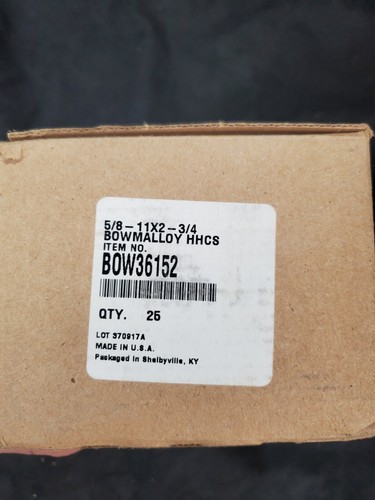 Bowmalloy Hex Head Cap Screw, 5/8-11X3-3/4, 36152, (25PK) (HH) - Picture 2 of 2