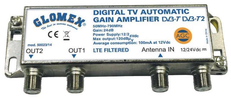 Glomex Mizar AGC DVB-T Full HD Antenne und DAB+ Radio Empfang Boot Yacht - Bild 2 von 4